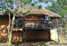 2 bed self catering chalet hilltop camp deck